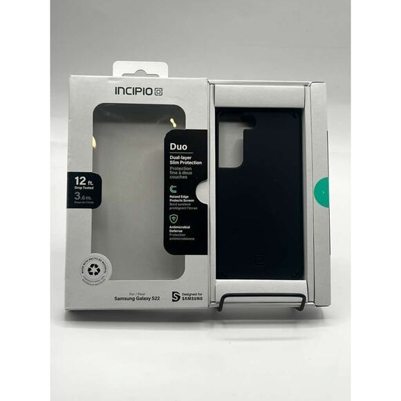 Incipio Duo Series Dual Layer Hard Case Black for Samsung Galaxy S22 12 ft Drop - Picture 1 of 4